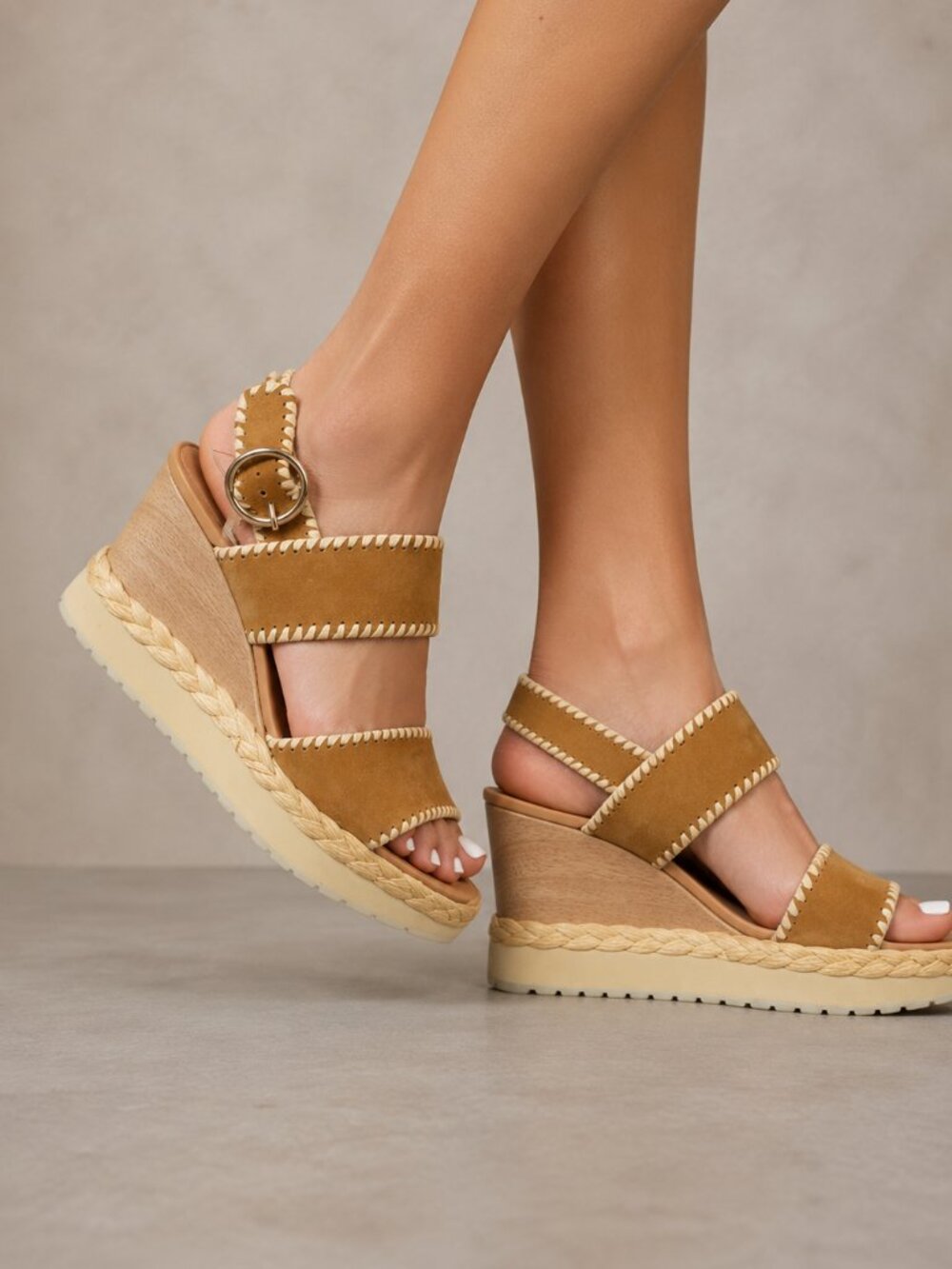 PALOMA BARCELO Espadrille Platform Wedge Sandals Size 41